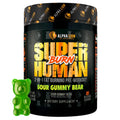 ALPHA LION Superhuman Burn – 2-in-1 Metabolism Booster Pre Workout & Thermogenic Fat Burner for Men – Sour Gummy Bear, 21 Servings