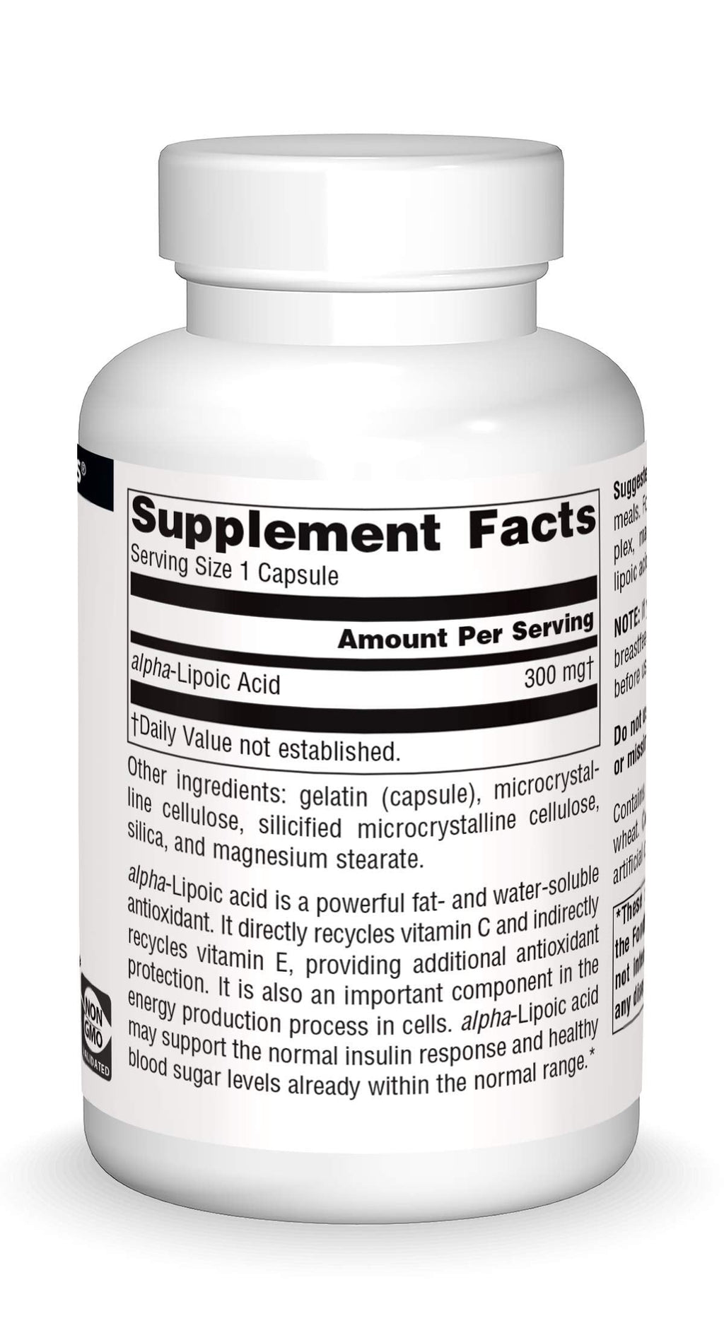 Source Naturals Alpha Lipoic Acid 300 mg | Supports Sugar Metabolism & Energy (120 Capsules)