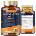 Alpha Lipoic Acid 600mg with Benfotiamine 300mg – Nerve Health & Antioxidant Support (120 Veg Caps)