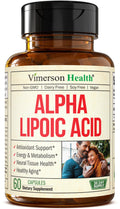 Alpha Lipoic Acid 650mg – High Potency ALA Supplement for Nerve & Brain Health | Vegan & Non-GMO | 60 Capsules