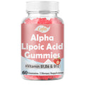 Alpha Lipoic Acid Gummies 600mg with Vitamin B1 B6 & B12 – Sugar Free, Vegan, Gluten-Free, Non-GMO | Raspberry Flavor, 60 Gummies