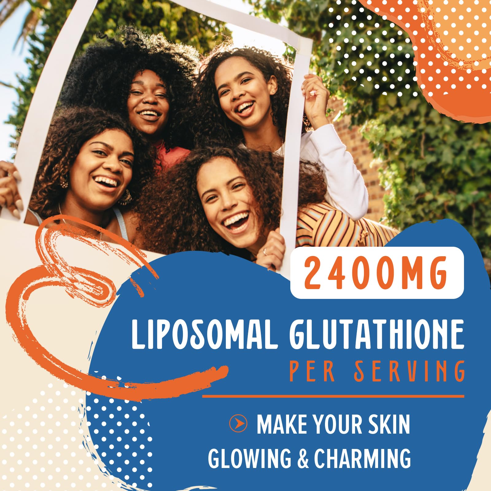 2400MG Liposomal Glutathione with Vitamin C, Milk Thistle & Alpha-Lipoic Acid - 120 Softgels