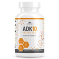 ALPHA RISE ADK10 Vitamin with Olive Oil – D3 10,000 IU, A, K2 MK7/MK4 – 90 Veg Capsules