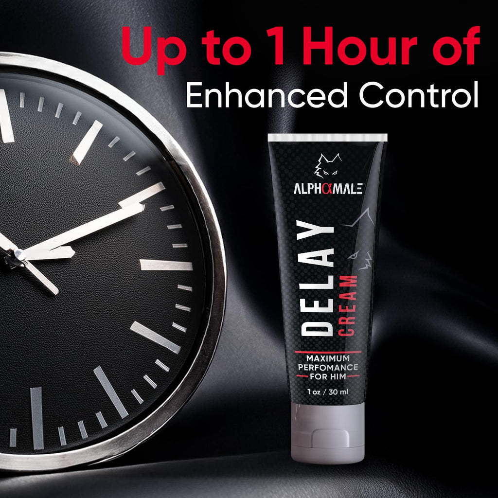AlphaMale Delay Cream for Men – Numbing Formula for Climax Control & Longer Endurance