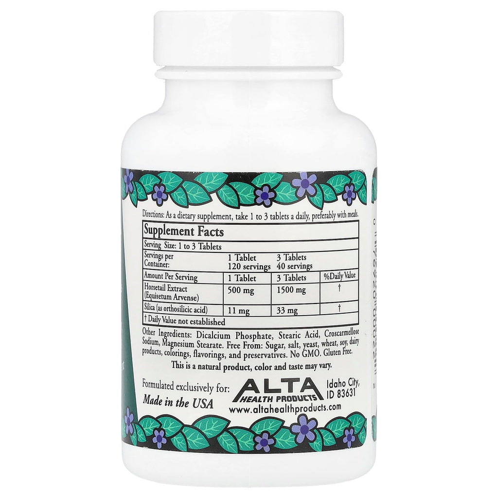 Alta Health Silica with Bioflavonoids – Herbal Silica Tablets (120 Count)