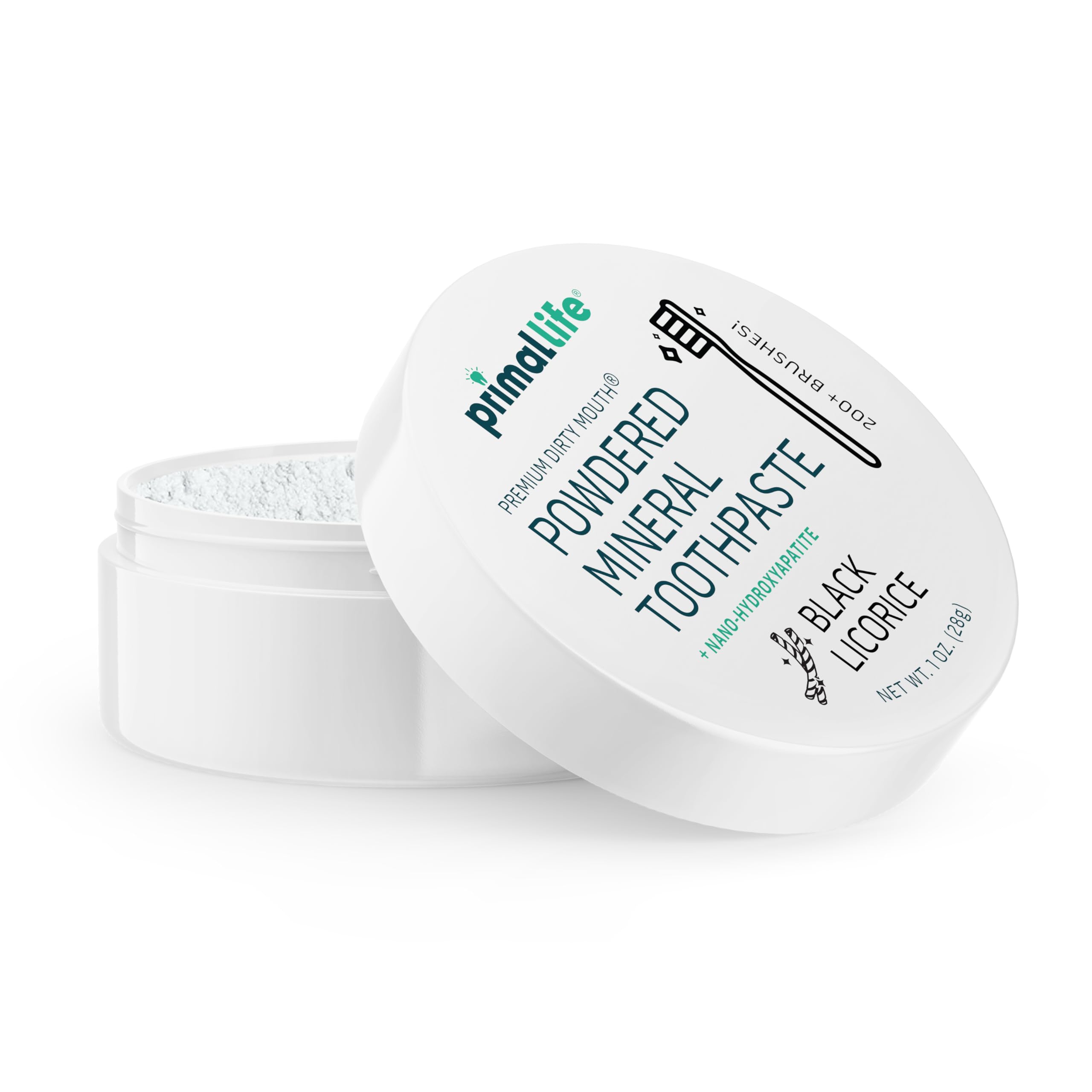 Dirty Mouth Toothpowder – Black Licorice, 1 oz | Primal Life Organics (Organic & Vegan)