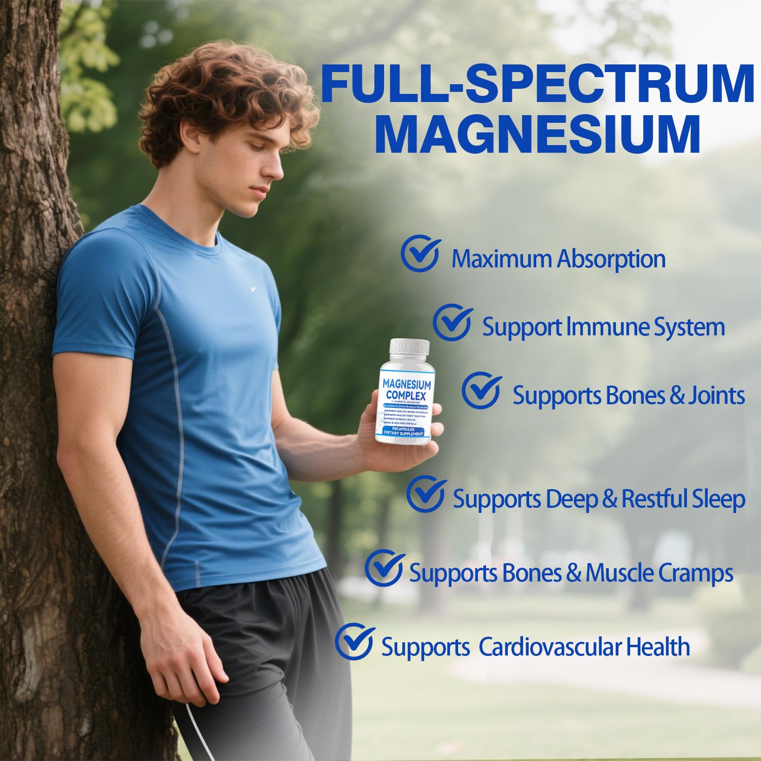 Alveta Magnesium Complex – 7-Form 1000mg Magnesium (Non-GMO, 90 Capsules)