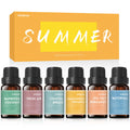 AmaKane Summer Essential Oils – Fragrance Oils for Soap Making, Candle Making, Diffuser Oils (6x10 ml)