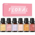 AmaKane Floral Fragrance Oils – 6x10ml Rose, Jasmine, Chamomile, Neroli, Magnolia & Cherry Blossom | Diffuser & DIY Scents