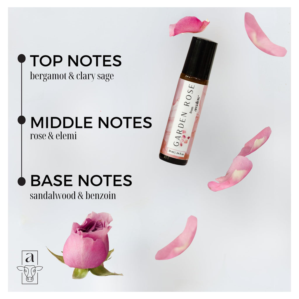 Amallow All Natural Non-Toxic Perfume Roller – Garden Rose