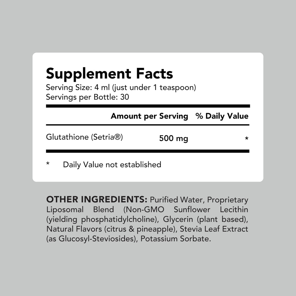 AMANDEAN Liposomal Glutathione 500mg (Setria) – Immune Support & Brain Health
