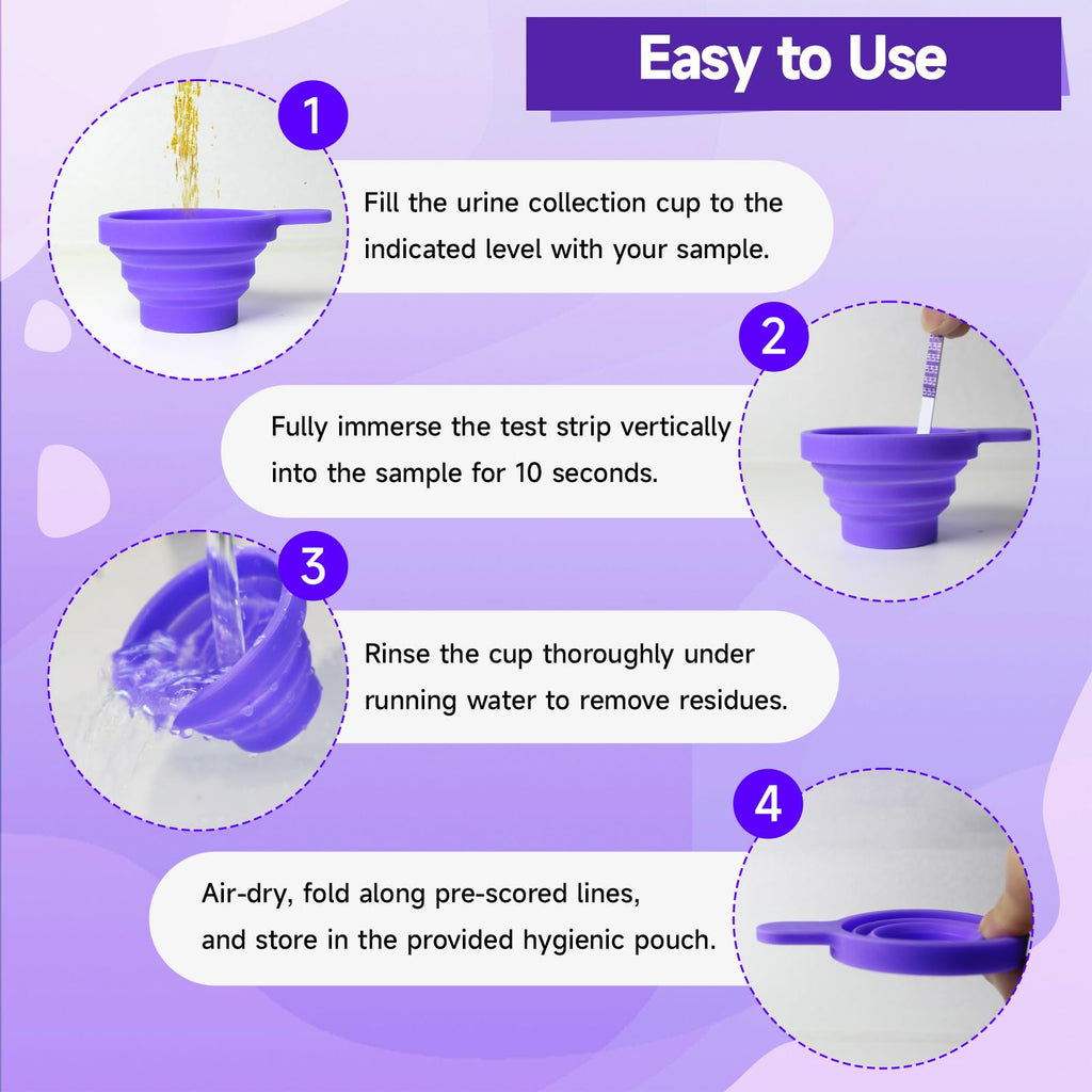 Amazewell Reusable Folding Urine Cups for Ovulation & Pregnancy Tests