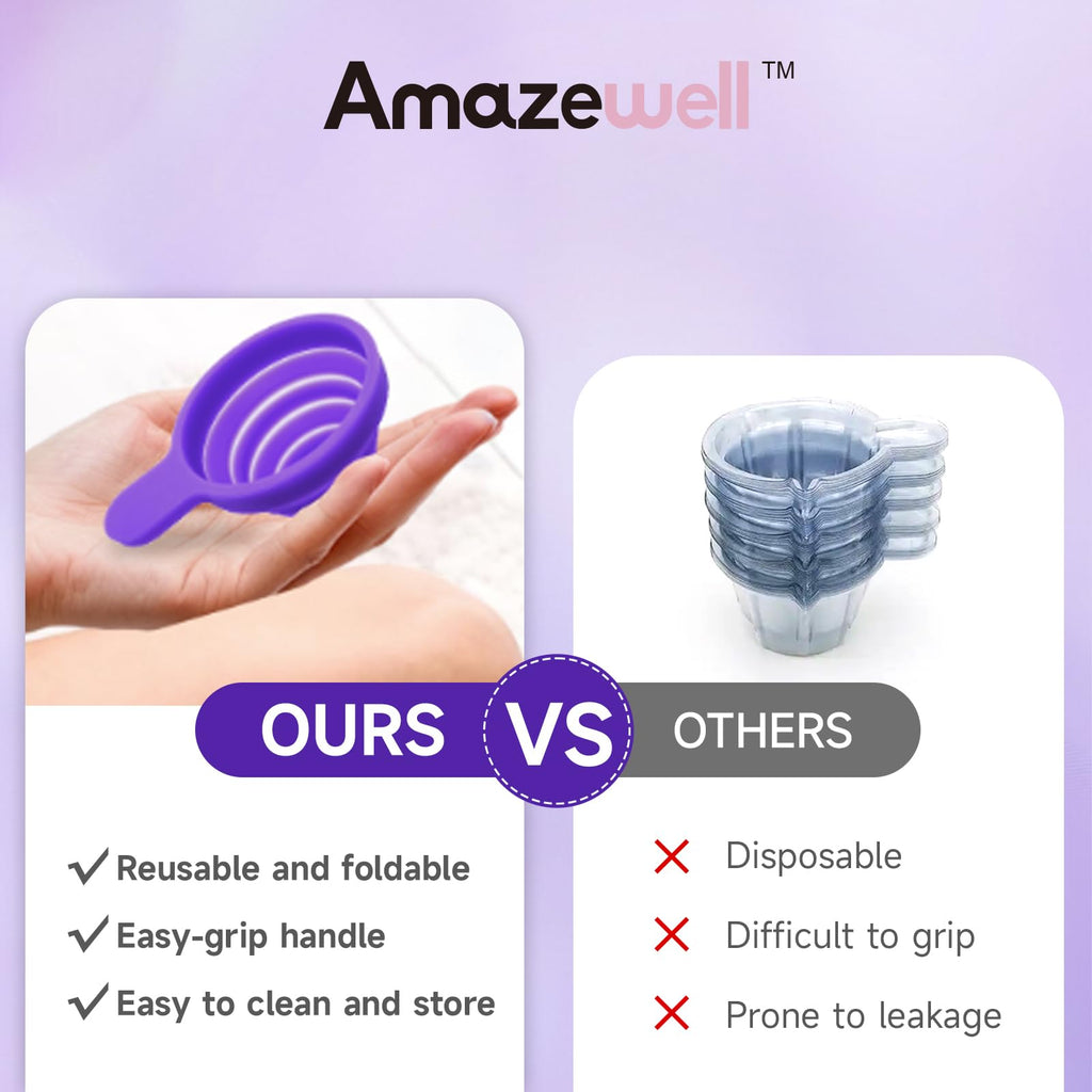 Amazewell Reusable Folding Urine Cups for Ovulation & Pregnancy Tests