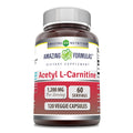 Amazing Formulas Acetyl L-Carnitine 1200 Mg – 120 Veggie Capsules | Made in USA