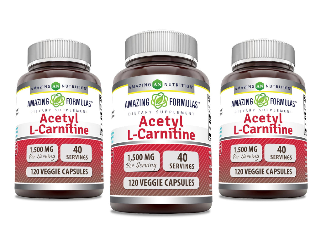 Acetyl L-Carnitine HCl 1500 mg Veggie Capsules – Amazing Formulas