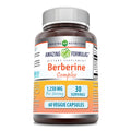 Amazing Formulas Berberine Complex with Bitter Melon & Banaba – 1250 mg per Serving | Veggie Capsules | Non-GMO | Gluten-Free | Made in USA