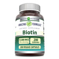Amazing Formulas Biotin 15000 mcg - Supports Hair, Skin & Nails | 200 Capsules