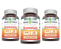 Amazing Formulas Bromelain Supplement – 500 mg (2400 GDU) – 3 Pack, 120 Veggie Capsules – Non-GMO, Gluten Free, Made in USA