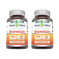Amazing Formulas Bromelain Supplement - 500 mg, 2400 GDU, 120 Veggie Capsules (2 Pack)