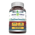 Amazing Formulas Choline & Inositol 500 mg Supplement – Capsules, Non-GMO, Gluten-Free, Made in USA | 1 Pack | 100 Count