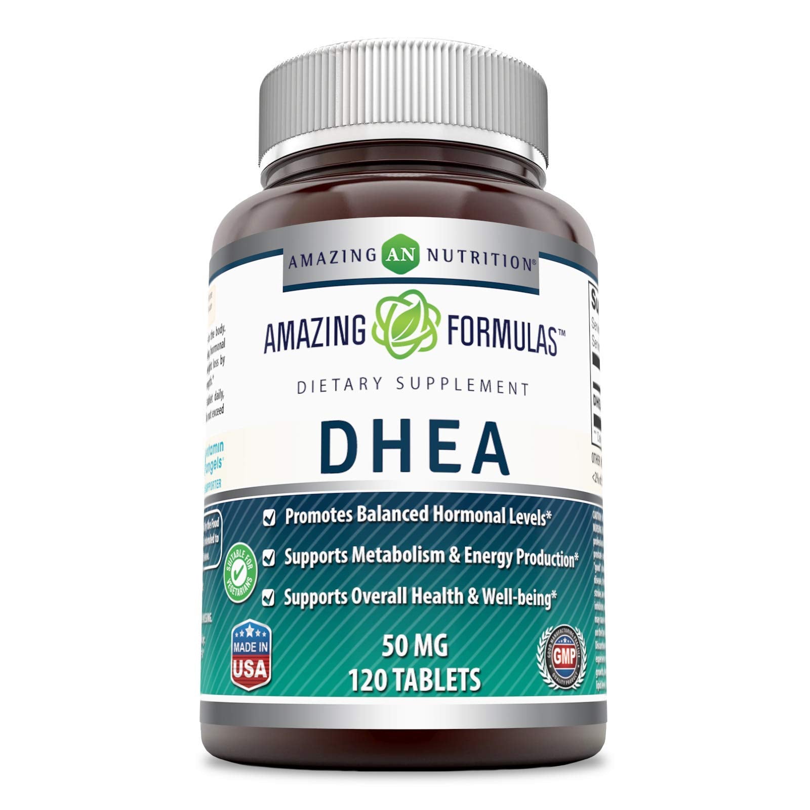 Amazing Formulas DHEA 100 Mg – 120 Tablets | Non-GMO, Gluten-Free, Made in USA