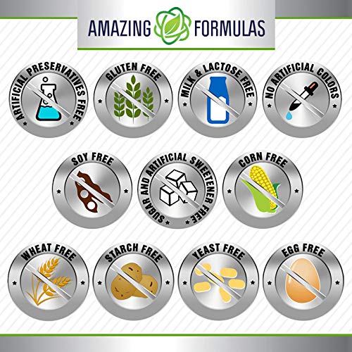 Amazing Formulas Fenugreek Seed Supplement | 610 Mg | 360 Veggie Capsules | Non-GMO | Gluten Free | Made in USA (Pack of 2)