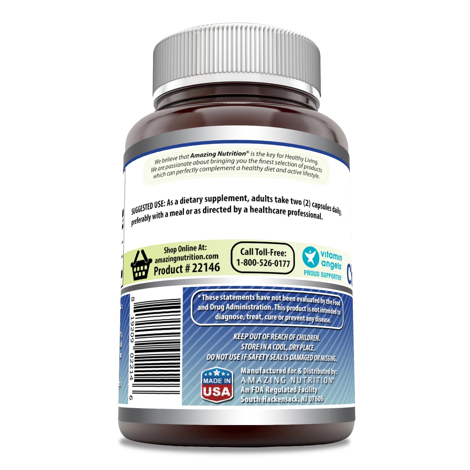 Amazing Formulas Glucosamine Chondroitin MSM 1850 mg per Serving – Non-GMO, Gluten Free, Made in USA (120 Count)