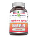 Amazing Formulas Hawthorn Berries Supplement | 565 Mg Per Serving | 120 Capsules | Non-GMO | Gluten Free | Made in USA