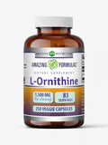 Amazing Formulas L-Ornithine 1500 Mg Supplement – Vegetarian Capsules, Non-GMO, Gluten-Free, Made in USA