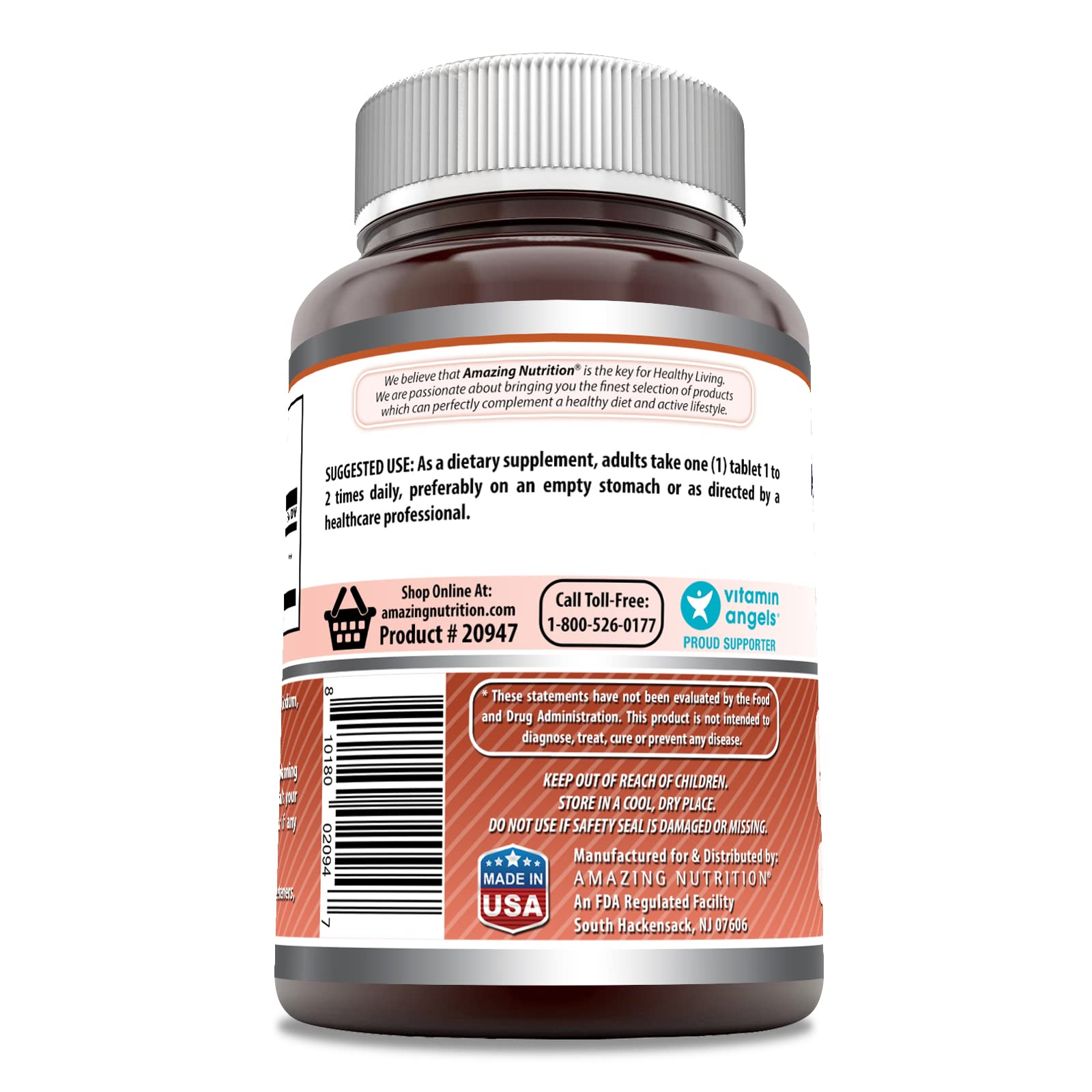 Amazing Formulas L-Lysine 1000 mg – Amino Acid Supplement | Tablets | Non-GMO | Gluten-Free | Made in USA | 180 Count (1 Pack)