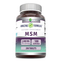 Amazing Formulas MSM Supplement – 1000 mg per Serving, 200 Tablets, Non-GMO, Gluten Free, Made in USA