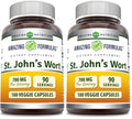 Amazing Formulas St. John's Wort Supplement – 700 mg per Serving | Veggie Capsules | Made in USA