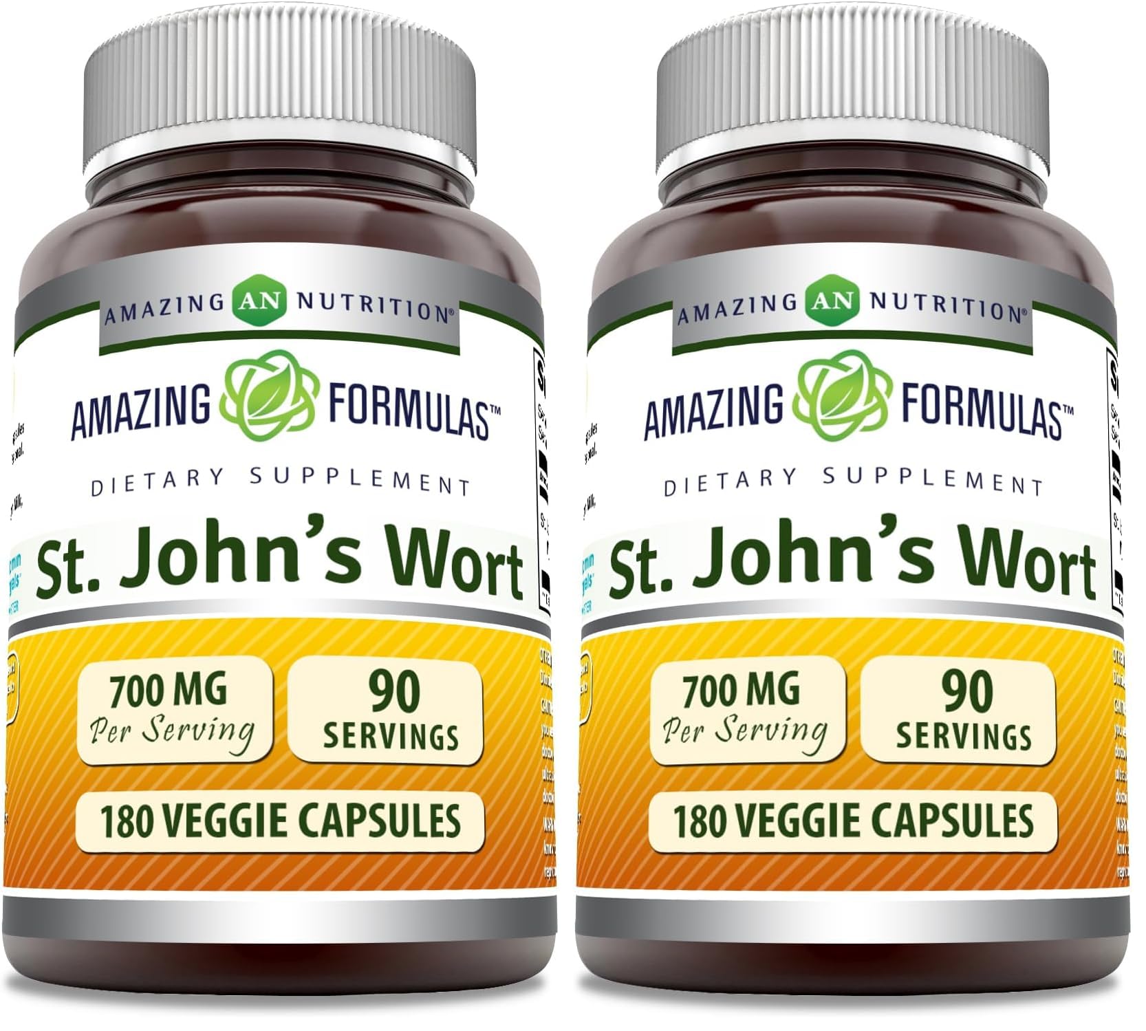 Amazing Formulas St. John's Wort Supplement – 700 mg per Serving | Veggie Capsules | Made in USA