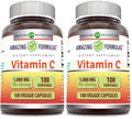 Amazing Formulas Vitamin C 1000 mg Veggie Capsules – Non-GMO, Gluten-Free