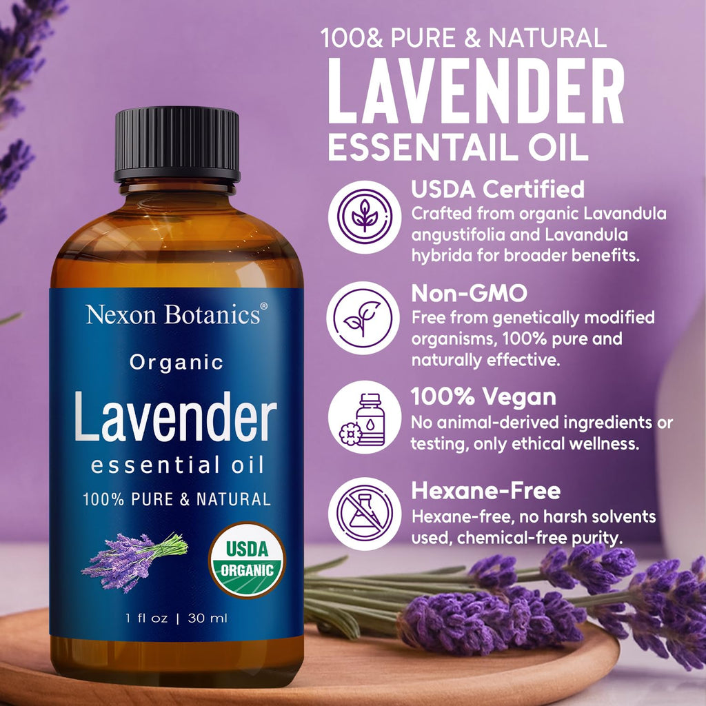 Organic Lavender Essential Oil 30 ml | Nexon Botanics