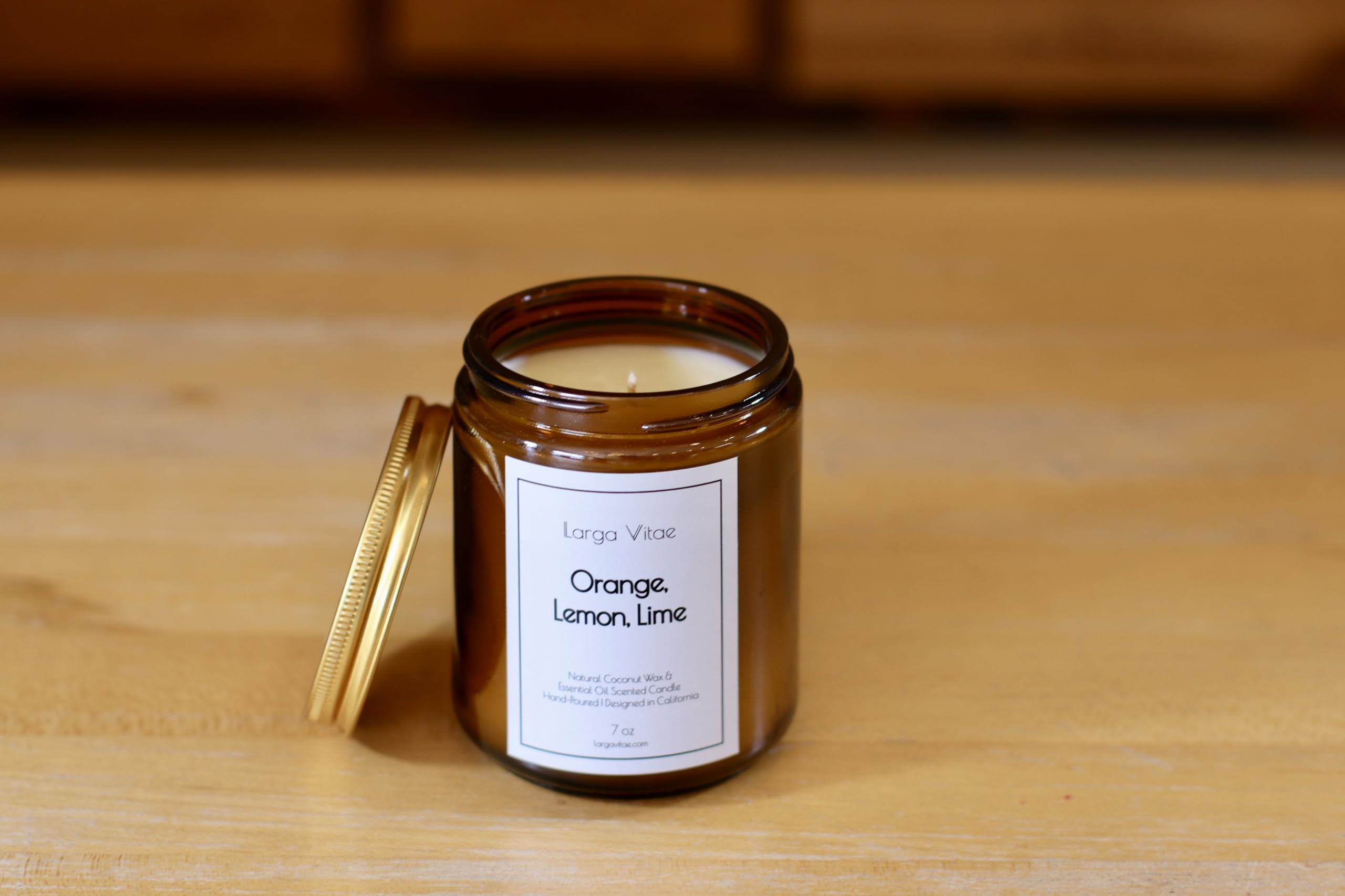 All-Natural Orange, Lemon & Lime Aromatherapy Candle | Vegan, Non-Toxic