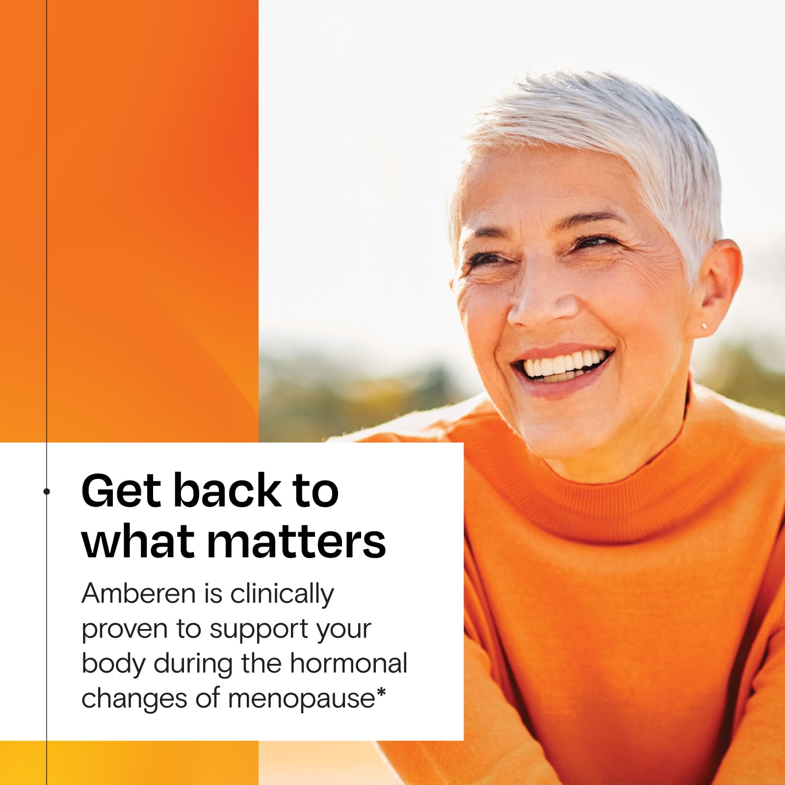 Amberen Menopause Supplement for Women - 60 Capsules | Supports Hormone Balance & 12 Symptom Relief