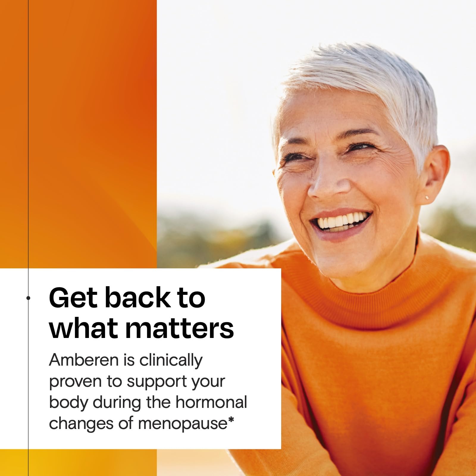 Amberen Menopause Supplement for Women - 60 Capsules | Supports Hormone Balance & 12 Symptom Relief