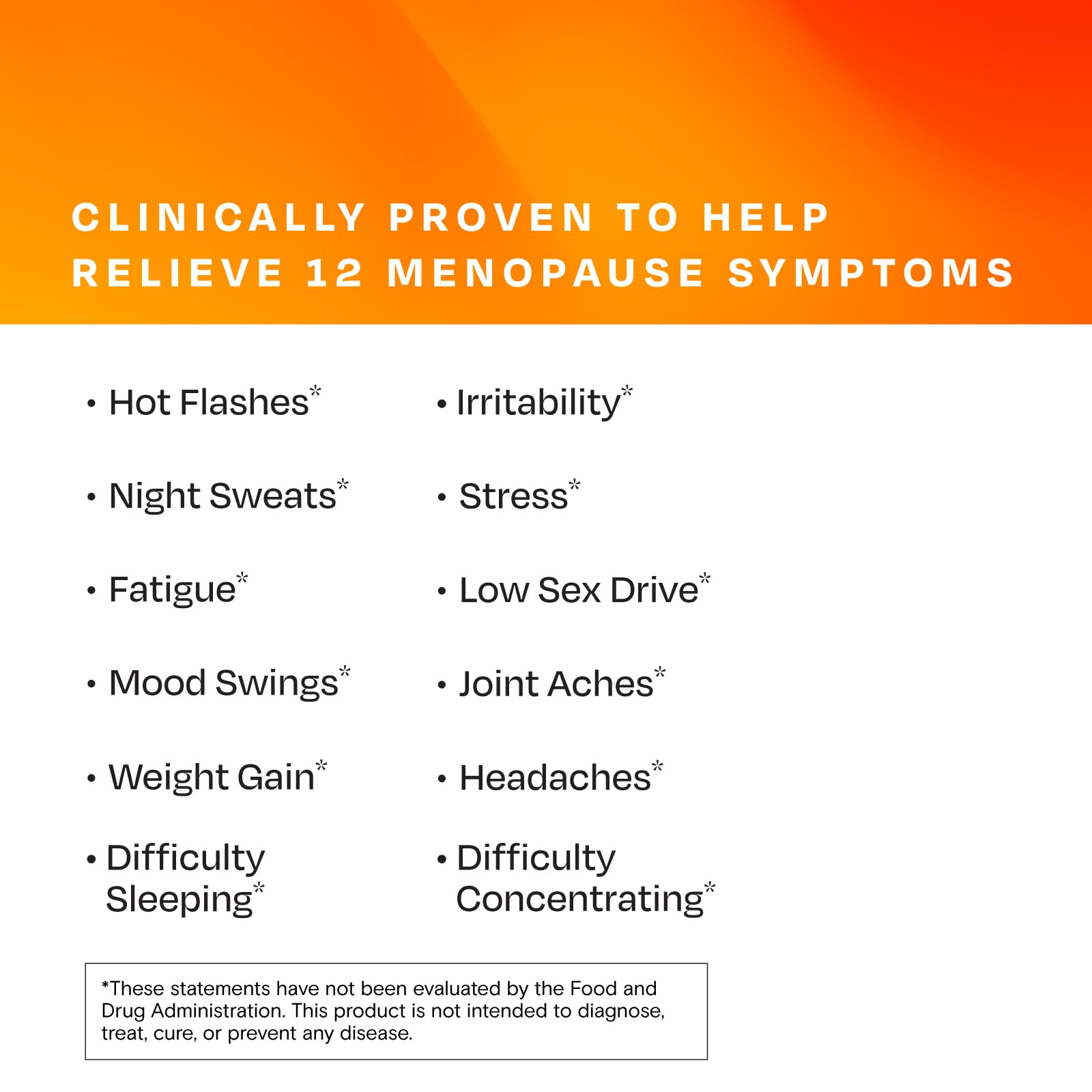 Amberen Menopause Supplement for Women – 180 Capsules – Clinically Proven 12-Symptom Relief