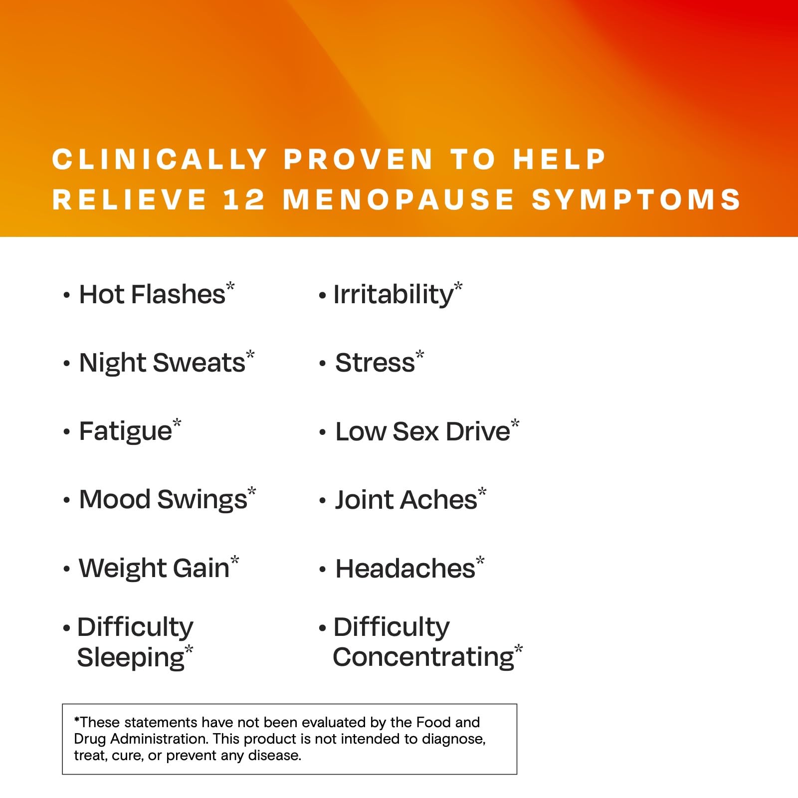 Amberen Menopause Supplement for Women – 180 Capsules – Clinically Proven 12-Symptom Relief