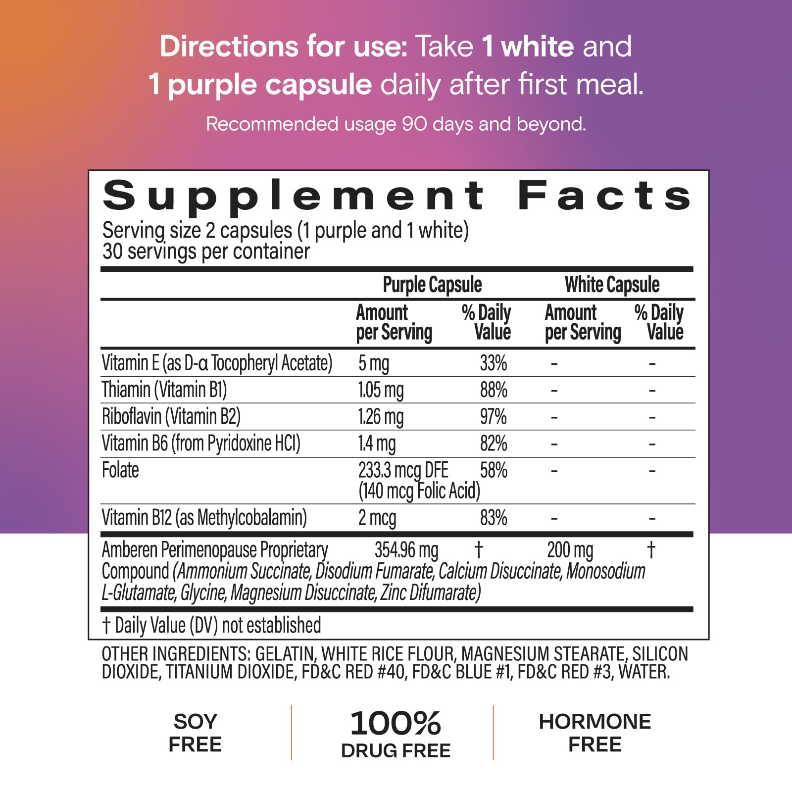 Amberen Perimenopause – Hormone Balance Support, 60 Count