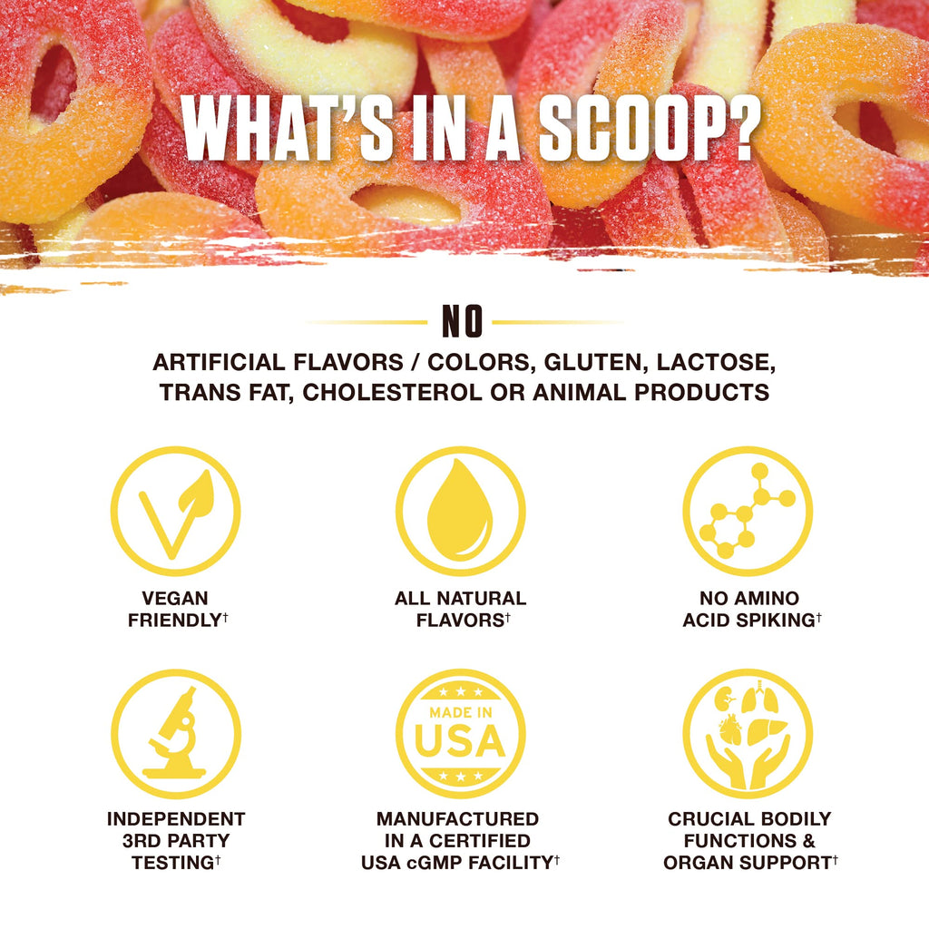 Ambrosia Nektar - Superfood Powder for Daily Organ Support | 30 Servings | Sour Gummy Candy