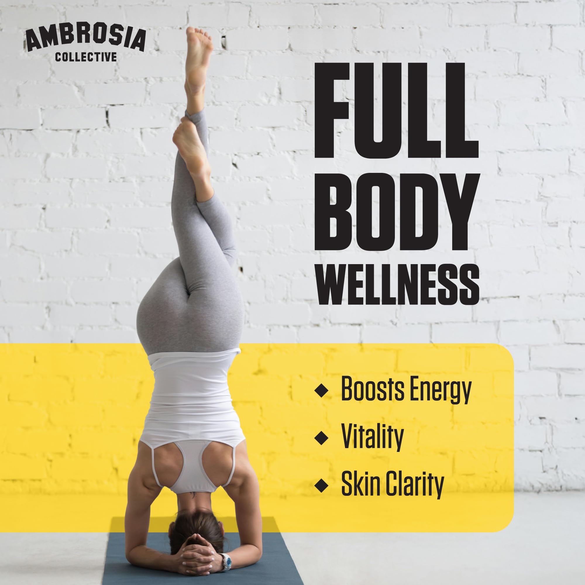 Ambrosia Nektar Superfood Powder – Daily Wellness Support, Greens Powder Alternative | 30 Servings | Fruit Symphony