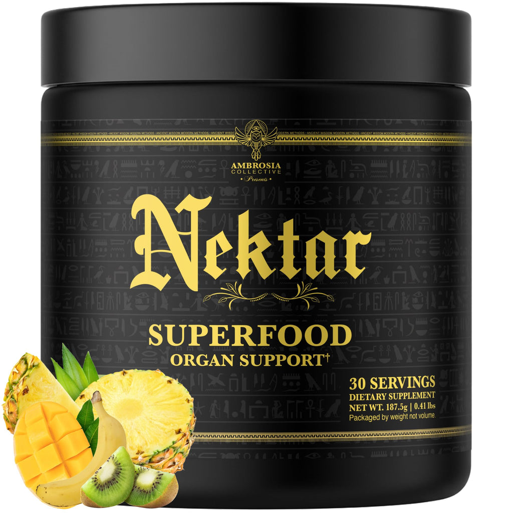 Ambrosia Nektar Superfood Powder – Daily Wellness Support, Greens Powder Alternative | 30 Servings | Fruit Symphony