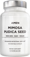 Amen Organic Mimosa Pudica Seeds Capsules – 2 Month Supply, Vegan, Non-GMO, 120 Capsules