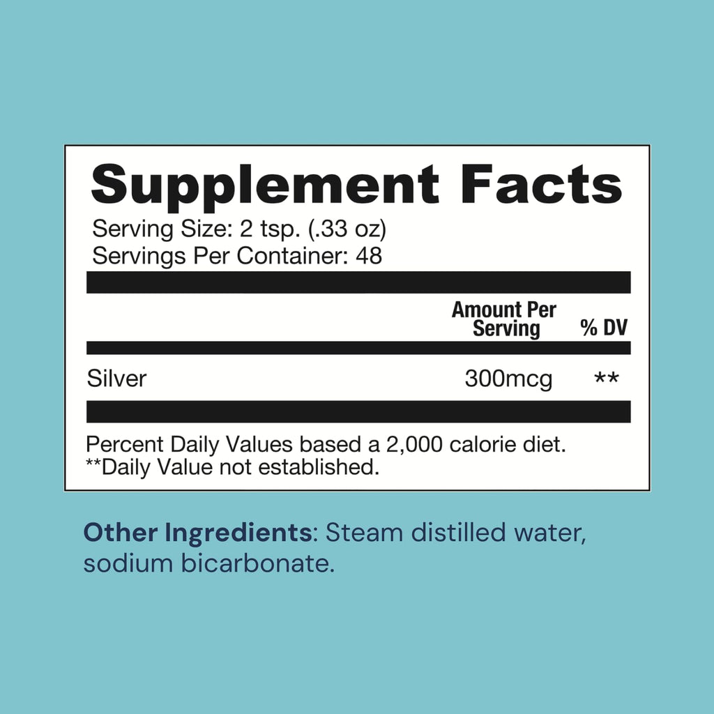 Ameo Life Colloidal Silver Liquid 30 PPM | Alkaline Silver Water for Immune Support & Gut Health | 16 oz