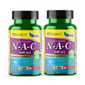 America Medic & Science NAC 600mg – NAC Supplement for Lung Health & Immune Support, Liver Support | 60 Capsules (Pack of 2)