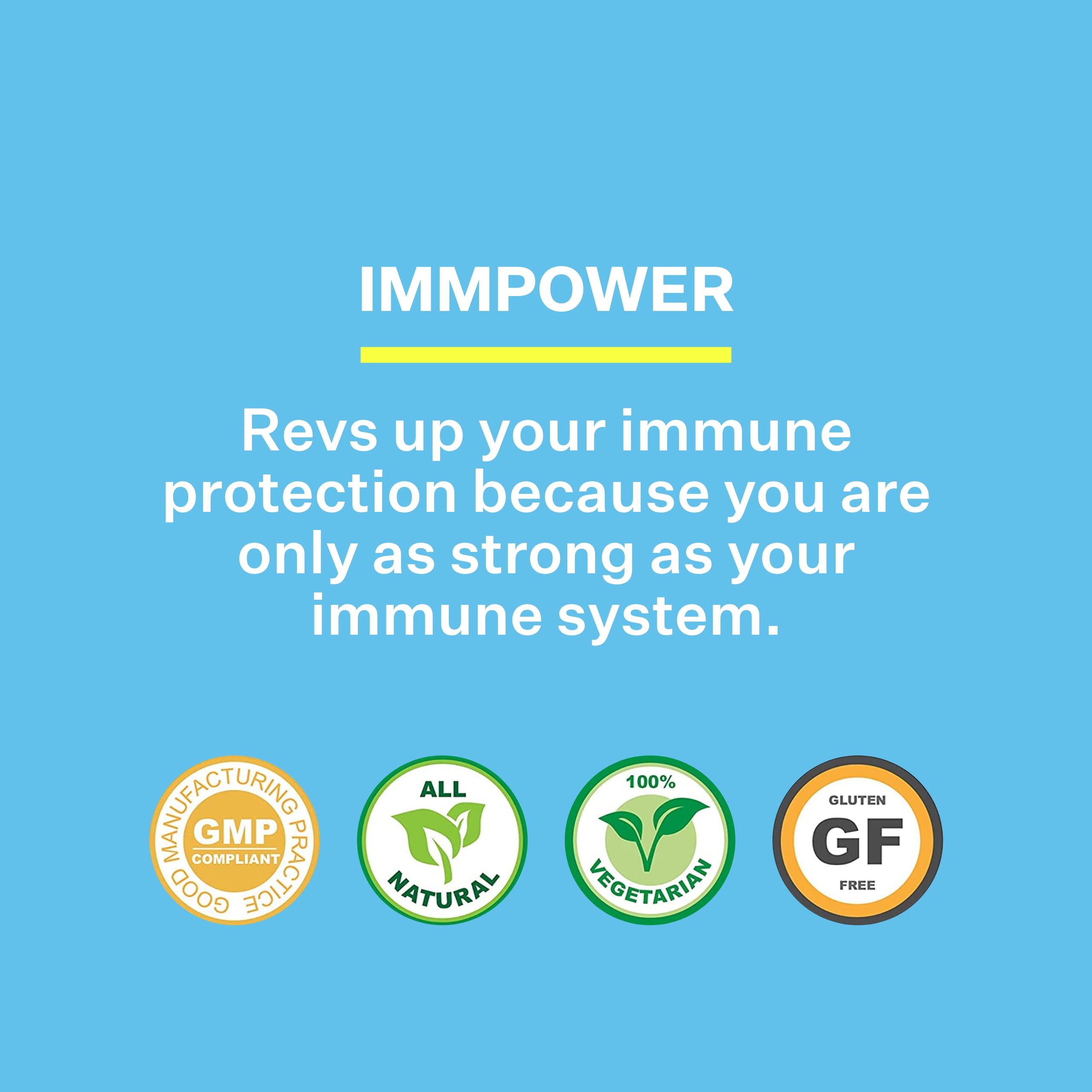 American BioSciences ImmPower AHCC 500mg Capsule – Immune Support, NK Cell Activity, 60 Veggie Capsules