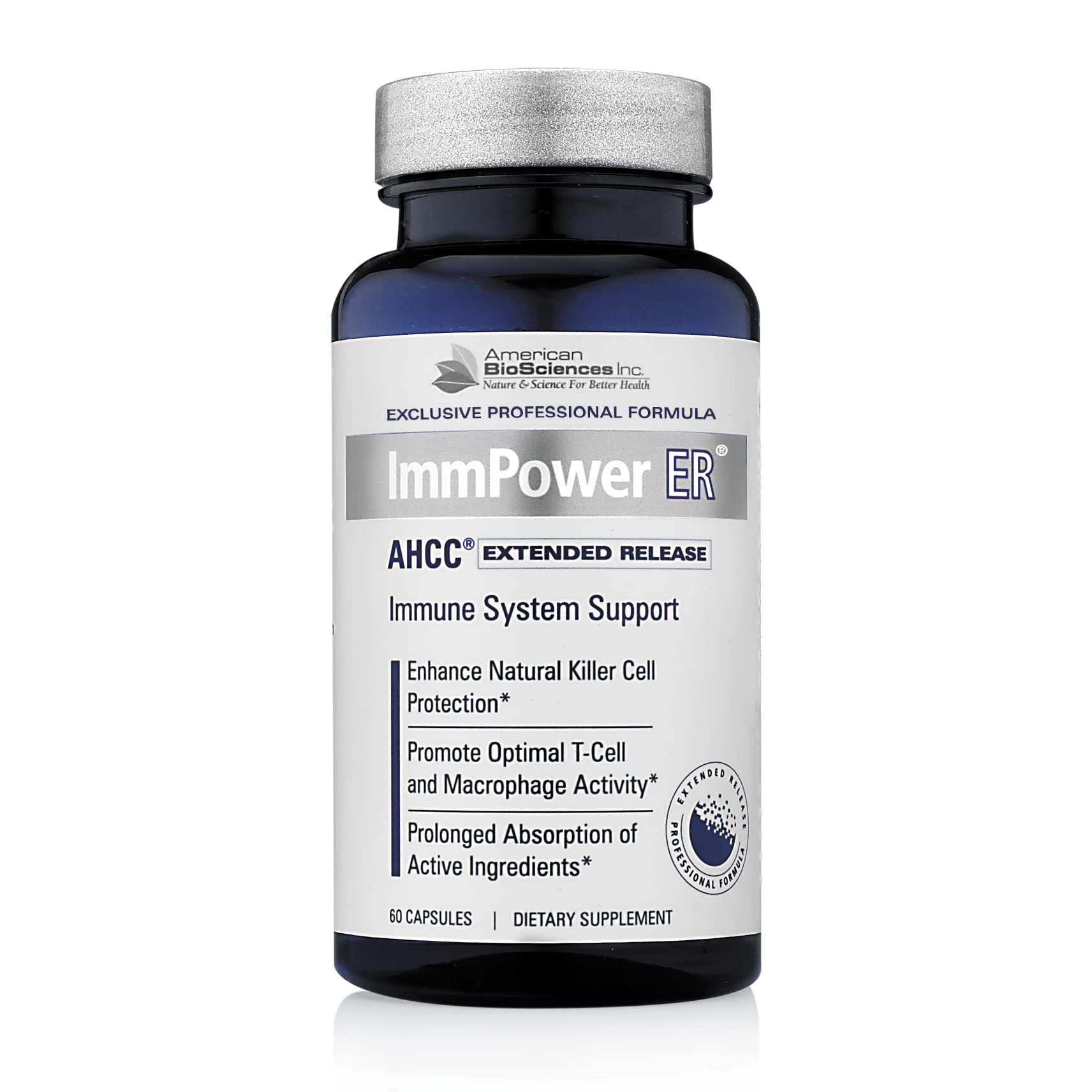 American BioSciences ImmPower ER AHCC – Extended Release Immune Support (60 Caps, 500 mg)