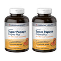 American Health Super Papaya Enzyme Plus - 360 Chewable Tablets, Pack of 2, After-Meal Digestive Support, Non-GMO, 240 Total Servings